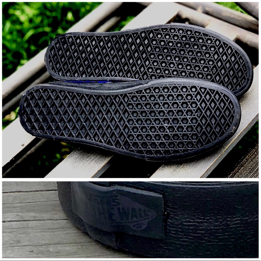 Just In NWT Vans Crushed Velvet Navy Black - Picture 5 of 8